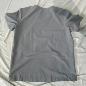 Figs Cement Gray Women's Scrub Top Large